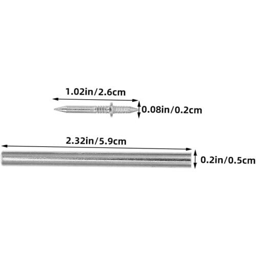 Double Nails Silver for Wall and Baseboards, Iron Material with Doublehead Structure 1