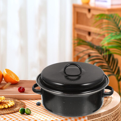 Roasting Pan with Lid and Rack 16x13x5 inches 2