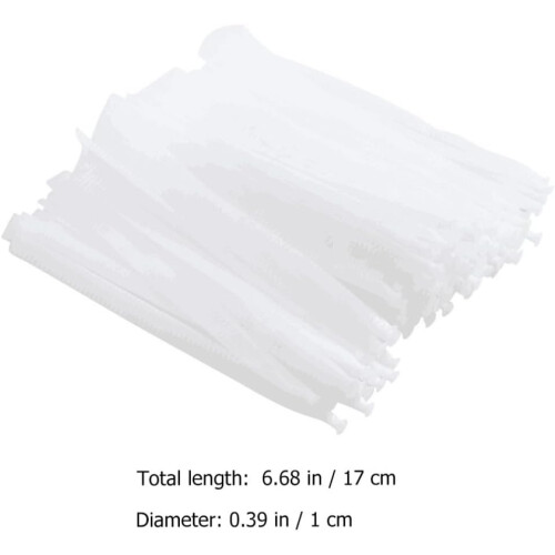 400pcs Kitchen Sink Strainer Mesh Bags with Small and Dense Pe Filter Mesh 1