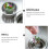 400pcs Kitchen Sink Strainer Mesh Bags with Small and Dense Pe Filter Mesh 3