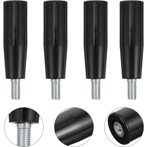 4pcs Threaded Lathe Handle Rotating Screw Knobs for Machine Rotating Handle Threaded Revolving 2