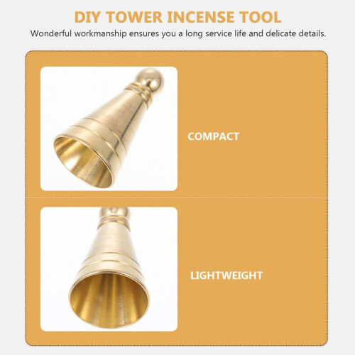 4pcs Incense Cones Moulds Incense Mold Copper Cone Shape Portable Press The Shape Tool 2