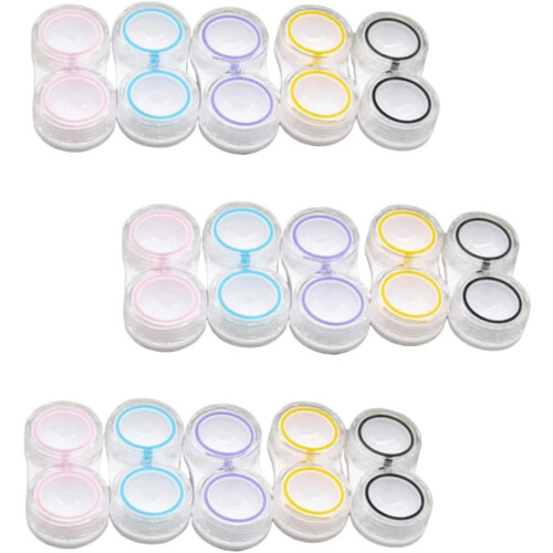 45pcs Portable Leak Lens Box Dual Storage Case 2