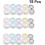 45pcs Portable Leak Lens Box Dual Storage Case 4
