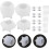 DIY Silicone Drawer Knob Molds Set Screws for Resin Handle Making, 4pcs Polyhedral Mold Kit 8