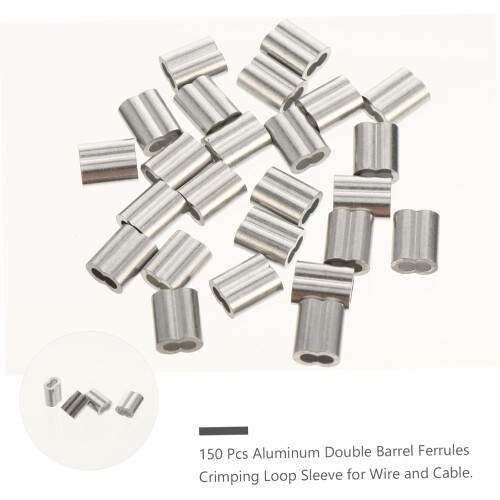 450 Stück Aluminium-Doppelhülsen-Crimpschlaufe 1
