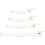 Lot de 4 rallonges de collier avec fermoir mousqueton. 8