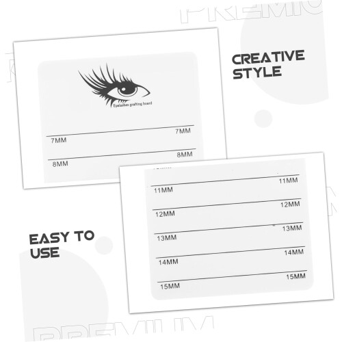 4pcs Acrylic Eyelash Extensions Tray with Stable Stand Handheld Lash Holder False Lash Pallet Display Board 2