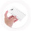 4pcs Acrylic Eyelash Extensions Tray with Stable Stand Handheld Lash Holder False Lash Pallet Display Board 4