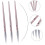 Nagelset mit rotem Pinsel, Gelstift, Nagellacklampe 6