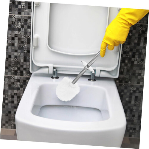 Replacement Brush 4pcs Plastic Heads for Bathroom Bowl Cleaning and Practical 2