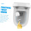 Replacement Brush 4pcs Plastic Heads for Bathroom Bowl Cleaning and Practical 4