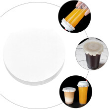 500 feuilles de film plastique anti-fuite rondes pour gobelets et autres boissons.