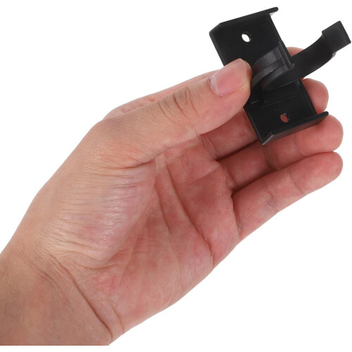 Cabinet Kickboard Clips with Semi Circular Opening 40 Sets Adjustable Black Abs 2