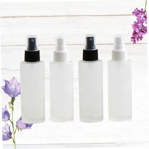 4pcs Frosted Empty Spray Bottle Glass Makeup Refillable Cosmetic Container 2