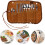 Ensemble de 12 couverts de camping en acier inoxydable avec sac de rangement. 7