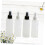 4pcs Frosted Empty Spray Bottle Glass Makeup Refillable Cosmetic Container 8