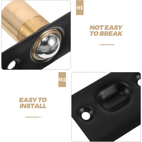 4pcs Door Ball Catch Stainless Steel Copper Adjustable Spring Concealed Design Hidden Positioning 2