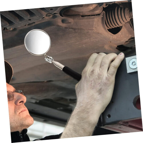4pcs Telescoping Inspection Mirror LED Light Flexible Mirror 2