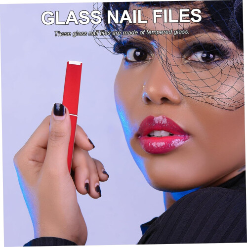 4pcs Crystal Glass Nail Files Professional Double Sided Manicure Tools 1