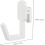 40 Pcs Hook up Wall Hanging Hooks Peg Case Peg Boards for Walls Grid Wall Hook Storage Clothes 7