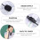 4 stuks oorhaakmicrofoon headset microfoon stemversterker praktische eenrichtingsmicrofoon plastic 3