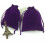 5pcs Purple Velvet Drawstring Bundle Pockets for Electronics Cable Management Bags 2