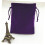 5pcs Purple Velvet Drawstring Bundle Pockets for Electronics Cable Management Bags 4