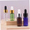 Flaconi contagocce per oli essenziali, 4 pezzi, 10 ml, piccoli, in plastica blu, verde e marrone 4