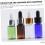 Flaconi contagocce per oli essenziali, 4 pezzi, 10 ml, piccoli, in plastica blu, verde e marrone 7