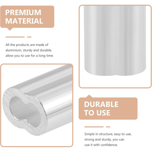 Surtido de 400 manguitos de engaste de aluminio para cables de acero. 2