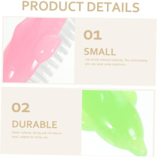 Lot de 4 brosses à ongles en forme de dauphin, outil portable et doux pour enlever la poussière d'ongles