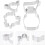 12 stk. aromaterapipinner simulerte blomsterformede aromapinner av tre, PE-materiale 7