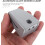 4 stuks zilverkleurige legering bureauklemmen/schermclips/glashouderbeugels/bureausteunen 7
