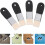 Set di 4 pennelli piatti con setole di nylon e manico in legno per acquerello e tempera. 8