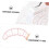 40 feuilles de patchs de positionnement isolants pour extensions de cils 4