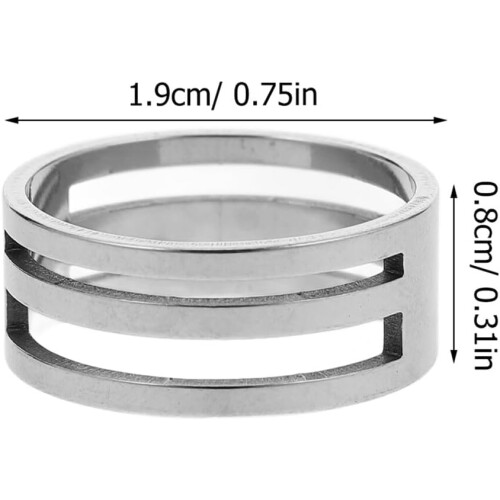 4-teiliges Set Edelstahl-Ringöffner, 17 mm Innendurchmesser 1