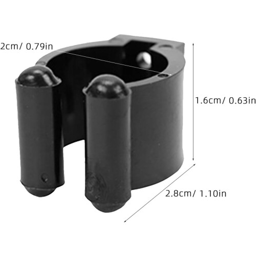 40pcs Wall Mounted Billiard Stick Holder Clips Medium 28x20x16mm 1