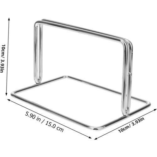 Lot de 4 supports de séparation multifonctions en acier inoxydable pour bureau (sans base) 1
