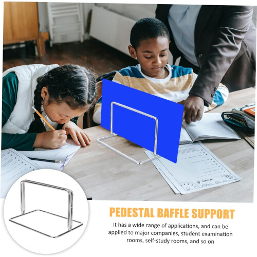 Lot de 4 supports de séparation multifonctions en acier inoxydable pour bureau (sans base) 2
