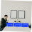 Lot de 4 supports de séparation multifonctions en acier inoxydable pour bureau (sans base) 5