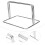 Lot de 4 supports de séparation multifonctions en acier inoxydable pour bureau (sans base) 6