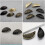 4pcs Vintage Shell Shape Drawer Pull Handles for Cabinets, Black Alloy Material 3