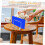 Lot de 4 supports de séparation multifonctions en acier inoxydable pour bureau (sans base) 8