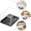 4pcs Rectangular Display Boxes for Mineral Specimens and Shells, Plastic Mini Specimen Storage Cases 3
