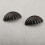 4pcs Vintage Shell Shape Drawer Pull Handles for Cabinets, Black Alloy Material 6
