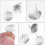 30pcs Silver Matte round Ear Pins DIY Jewelry Accessories Earring Making Base Posts 2