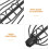 9pcs Carp Bait Cage Feeder Set with Copper Electroplated Spring Weighted Holder 3