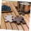 4pcs Puzzle Coasters for Drinks Heat Resistant Synthetic Material Cup Mats Suitable 4
