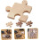 4pcs Puzzle Coasters for Drinks Heat Resistant Synthetic Material Cup Mats Suitable 8